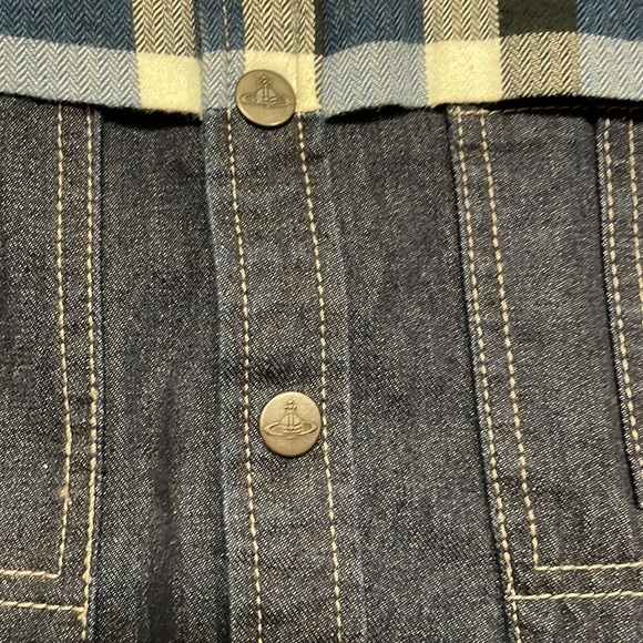Vivian Westwood Anglomania + Lee Plaid and Denim Shirt - Picture 7 of 12